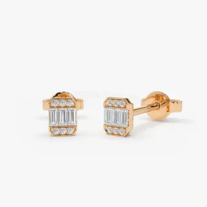 0.10CTW Minimal Dainty Diamond Earrings