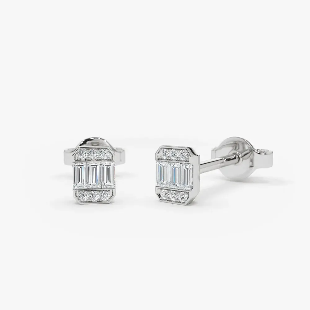 0.10CTW Minimal Dainty Diamond Earrings