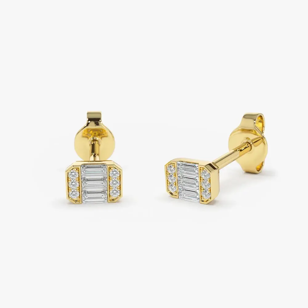 0.10CTW Minimal Dainty Diamond Earrings