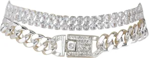 14K Gold Anklets for Women Waterproof Rhinestone Ankle Bracelet Layered Cuban Link Chain Diamond Anklet Beach Jewelry for Women