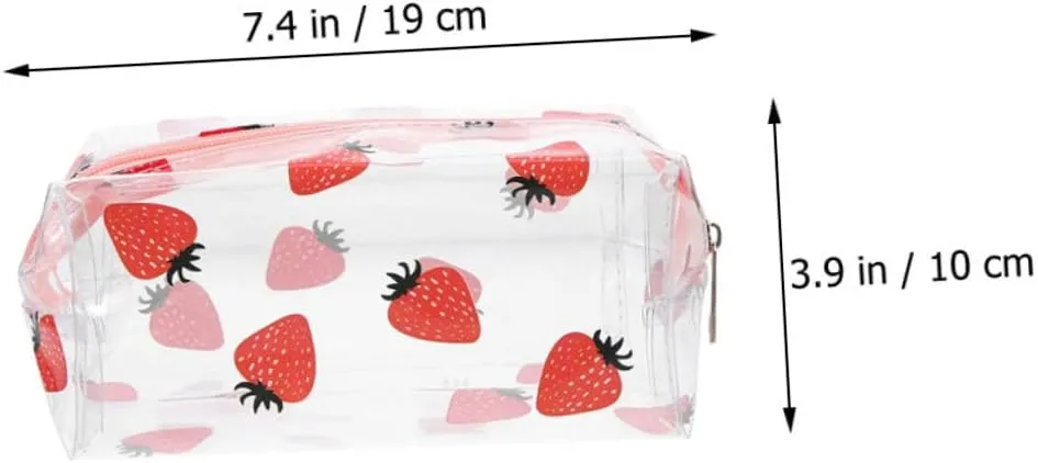 2pcs Cosmetic Bag Clear Travel Toiletry Organizer for Makeup Compact Holder for Essentials for Fitness and Outdoor Use Lightweight and Practical