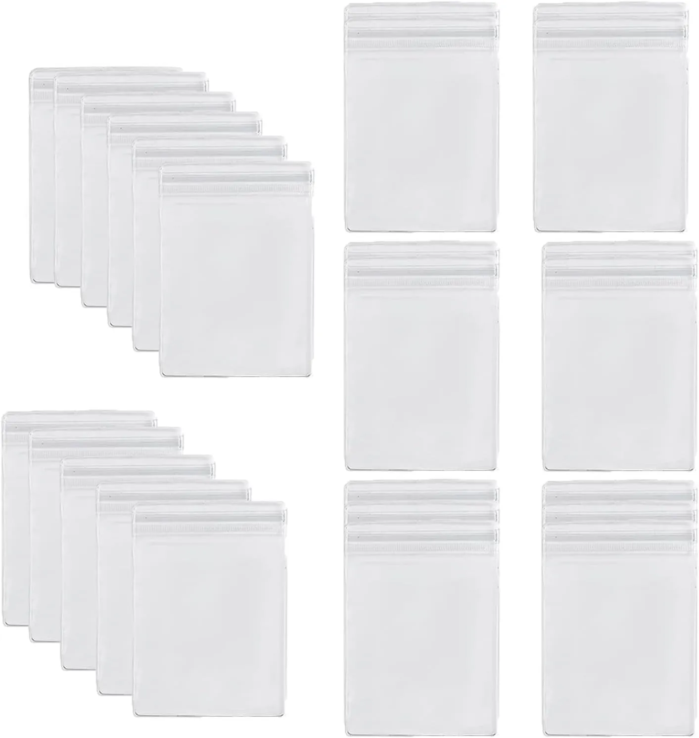 50 PCS Resealable Jewelry Pouches Earring Bags Jewelry Plastic Zip Bags Mini Baggies for Jewelry Poly Bags Earrings Storage Bags