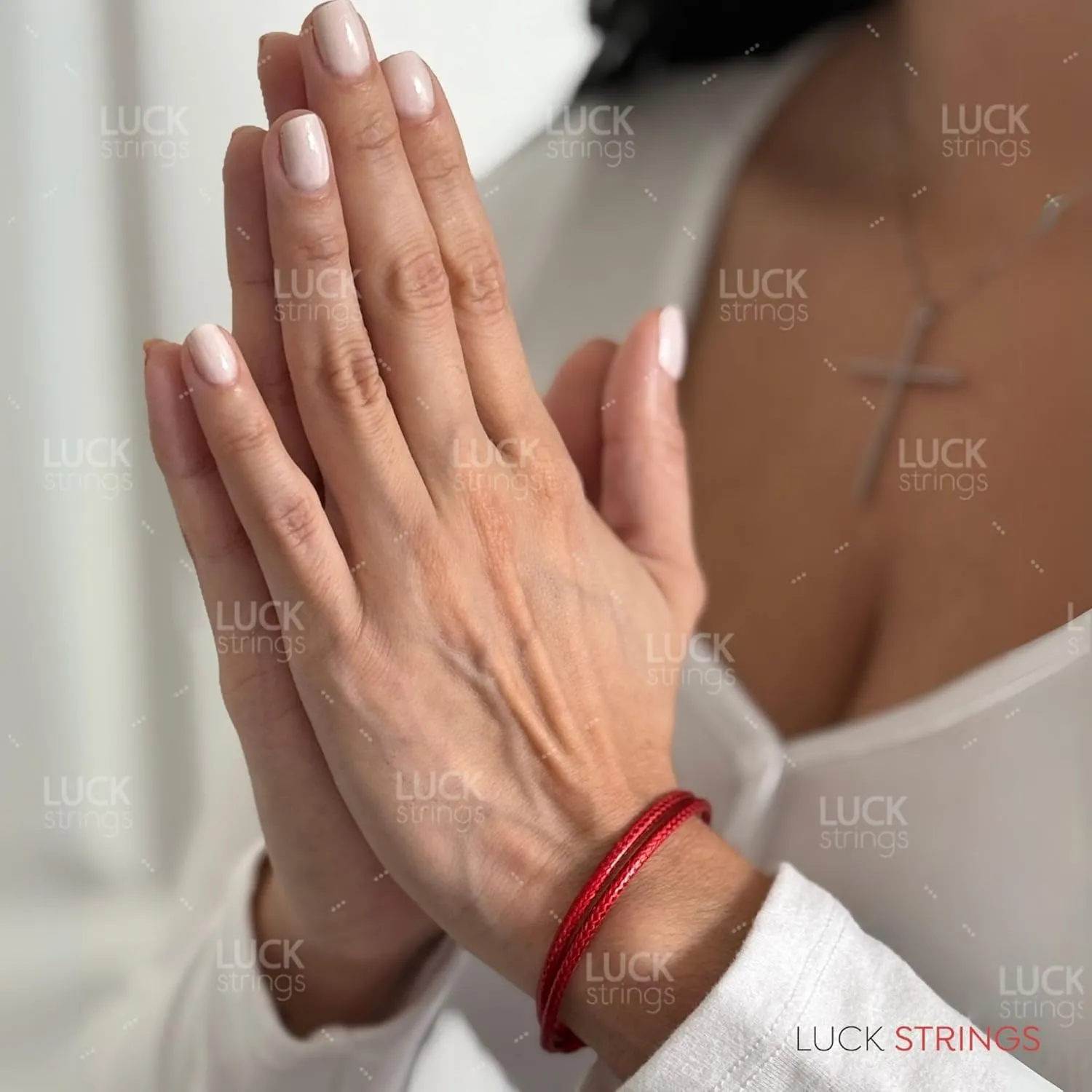 Adjustable Red String Blessing Bracelet - Symbol of Protection, Love, and Blessings | Durable, Waterproof Cord with Leather-Like Finish, 2mm Thick (2.5mm thickest)