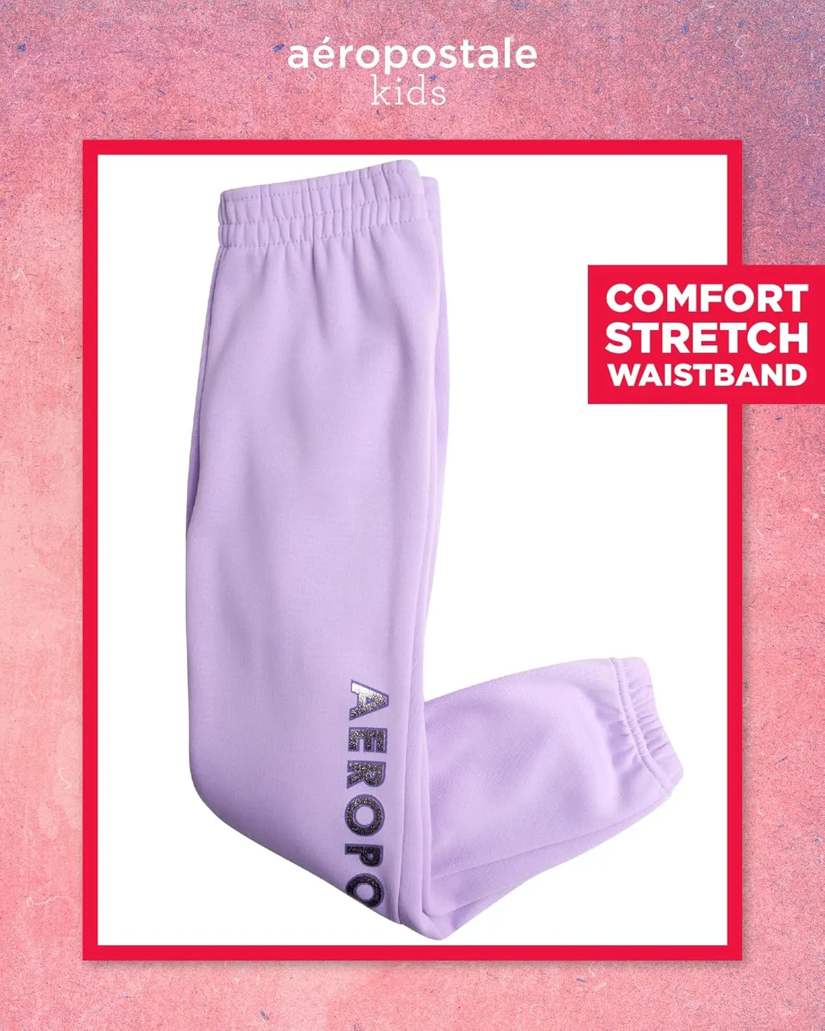 AEROPOSTALE Girls Sweatsuit Set - 2 Piece Fleece Pullover Crewneck Sweatshirt and Jogger Sweatpants for Girls (Sizes: 7-12)