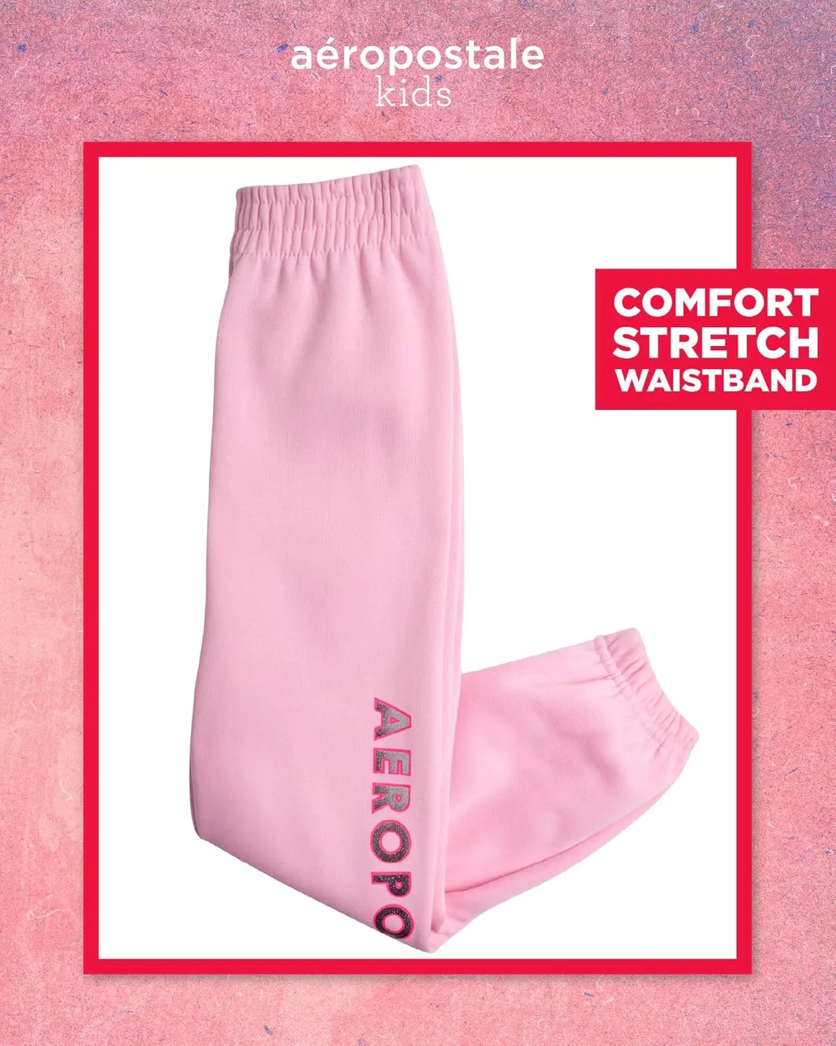 AEROPOSTALE Girls Sweatsuit Set - 2 Piece Fleece Pullover Crewneck Sweatshirt and Jogger Sweatpants for Girls (Sizes: 7-12)