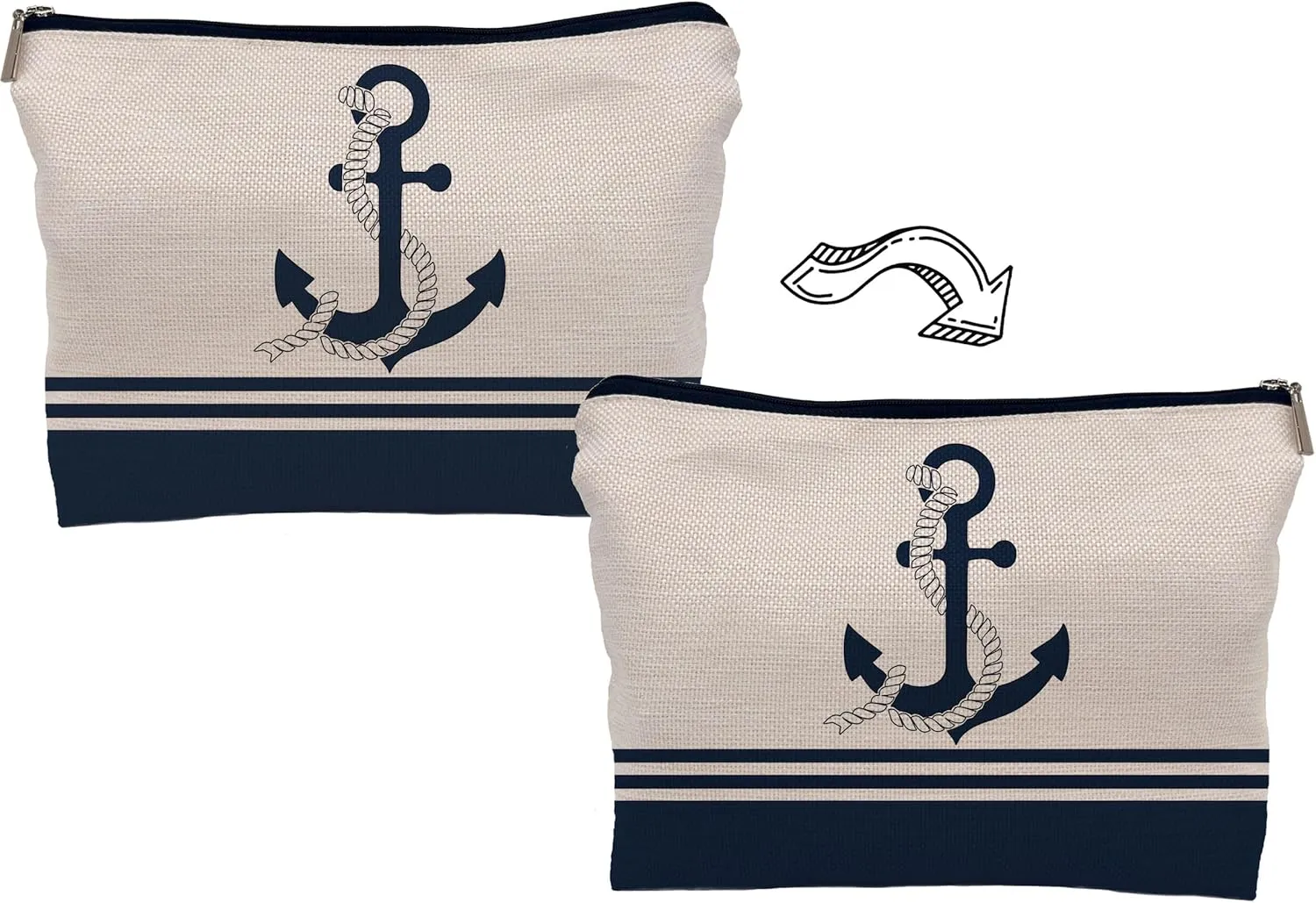 Anchor Makeup Bag - Women's Boating Gifts