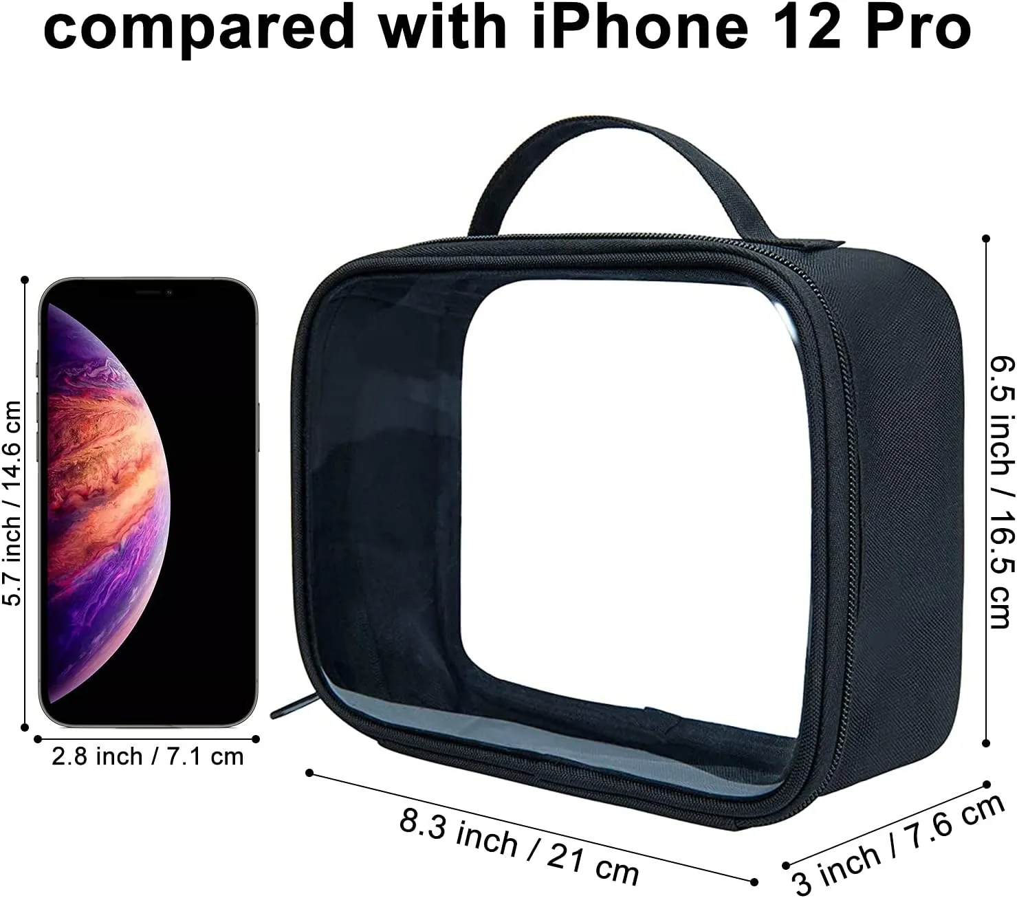 ANRUI TSA Approved Toiletry Bag,Clear Travel Bag