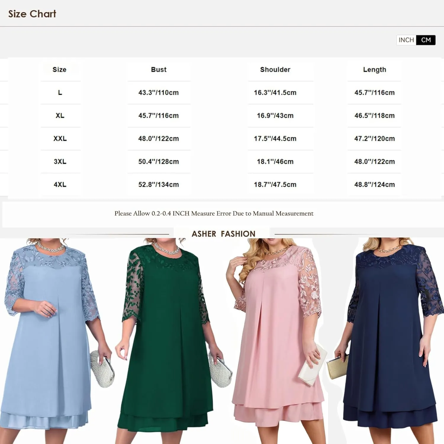 ASHER FASHION Women Plus Size Cocktail Dress Splicing Floral Mesh Sleeve Crewneck Tiered Party Wedding Guest Midi Dresses