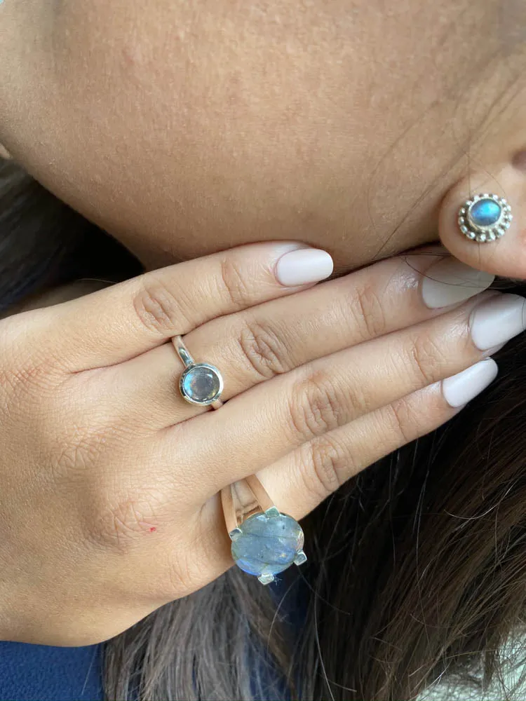 Bali Stone Studs Turquoise