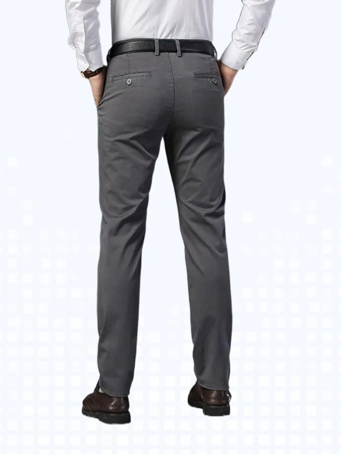 Banana Bucket Mens Slim Fit Dress Pants Khaki Skinny Stretch Chino Pants Casual Flat Front Business Trousers with Pockets
