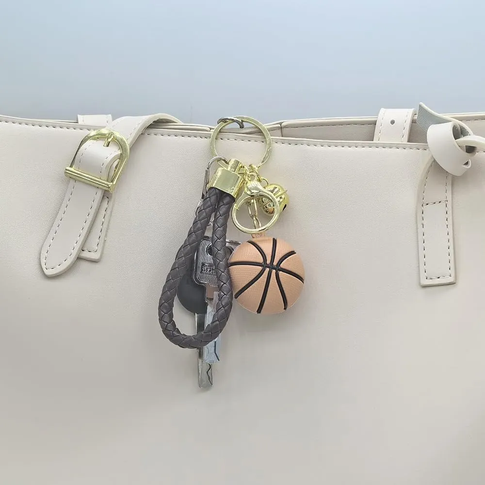 Basketball Keychain Sports Ball Key Chain KeyRings Gift for Boys Girls Men Women