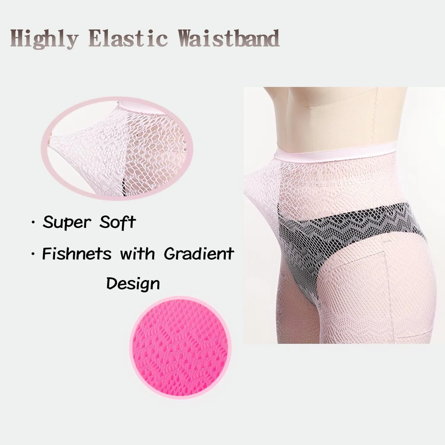 Benefeet Sox Womens Fishnets Girls Fishnet Tights Sexy High Waist Fishnet Stockings Sheer Mesh Hollow Out Pantyhose