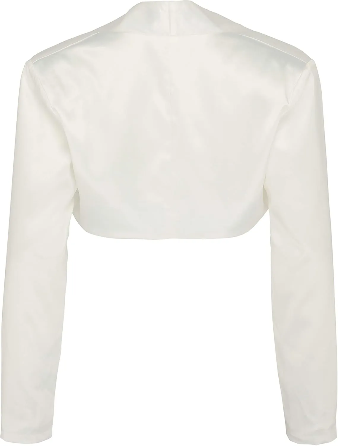 BOLEROSE Formal Long Sleeve Satin Bolero Shrug