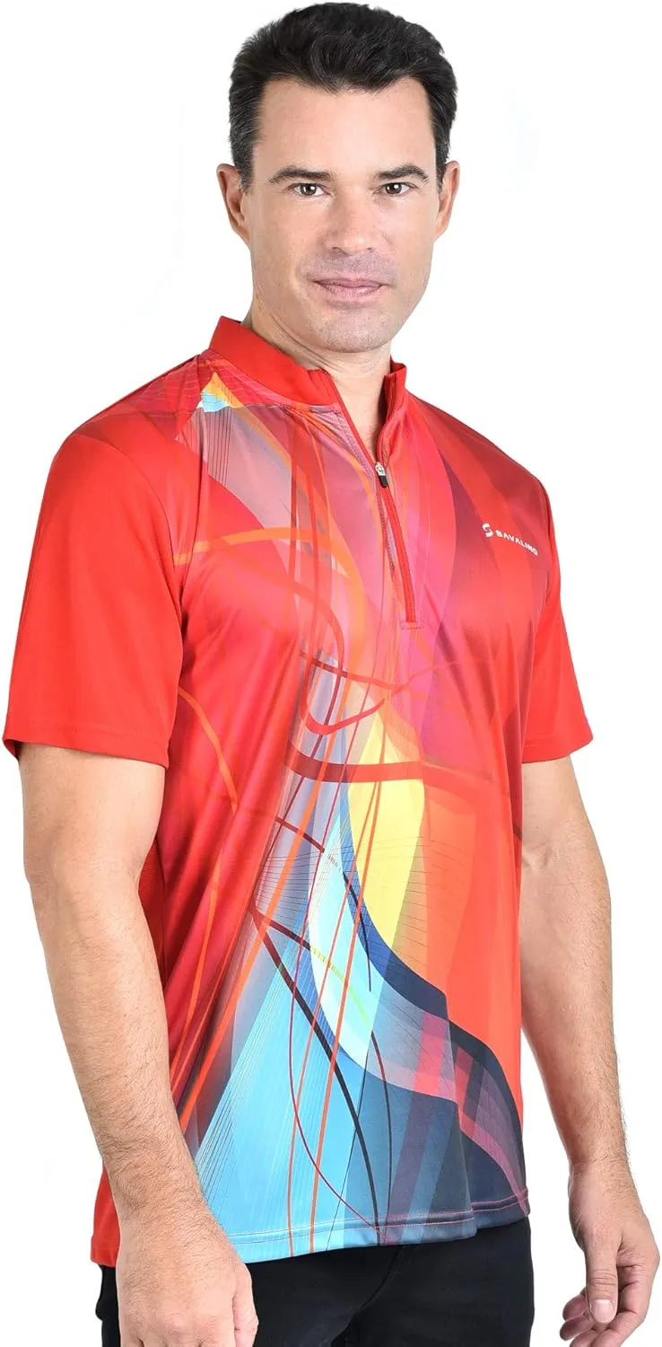 Bowling Jersey - Sublimation Shirts for Men, Quick Dry, S-6XL, Blue