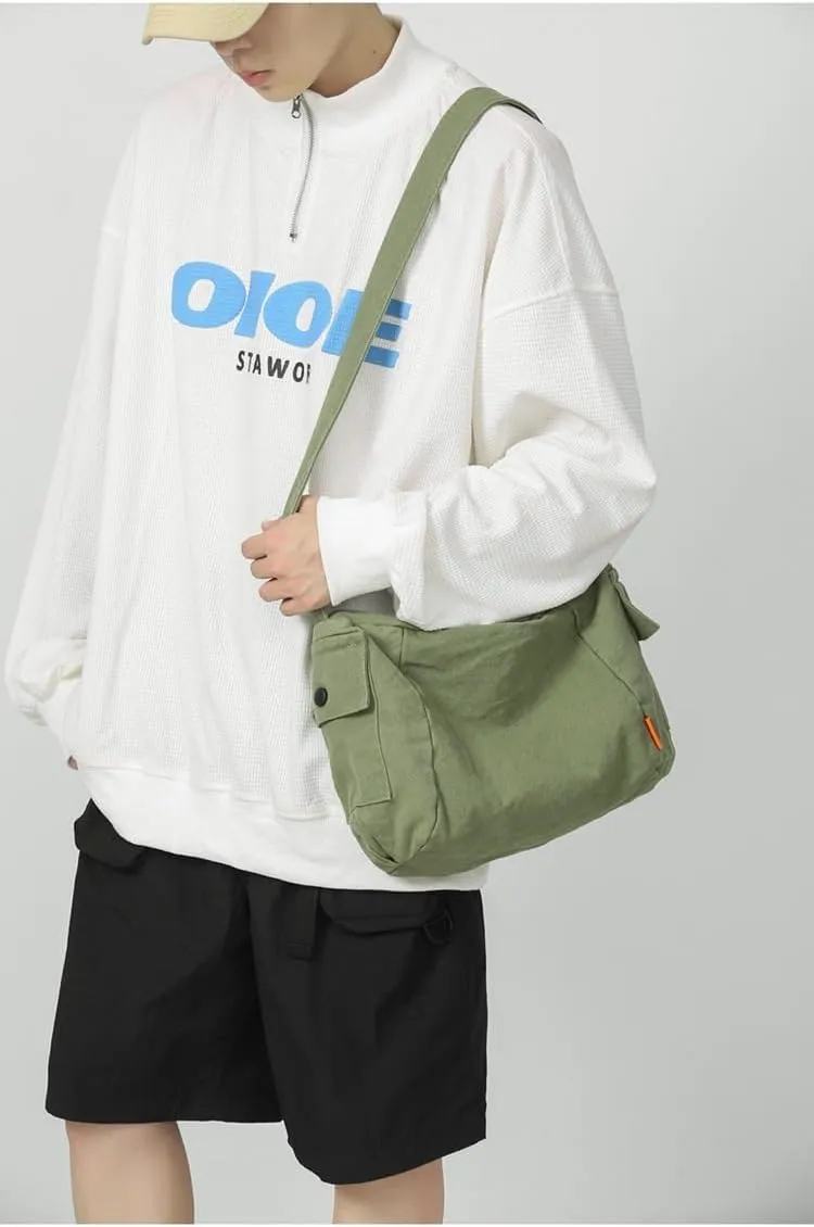 Canvas Hobo Bags Purses Vintage Shoulder Bags Y2K Grunge Hippie Crossbody Bags Satchel Bag Messenger Bag Shopping Travel
