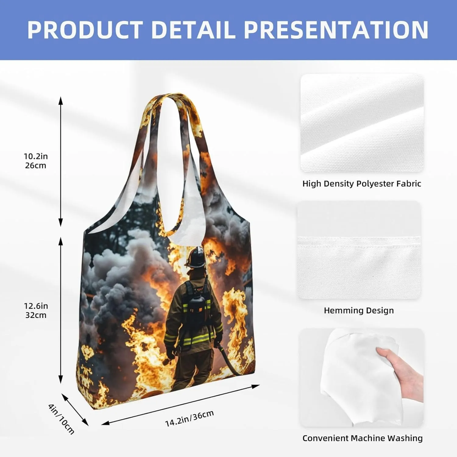 Canvas Tote Bag Reusable Grocery Bags Lightweight Handbag Lion image Tote Bag for Shopping Cloth Bags