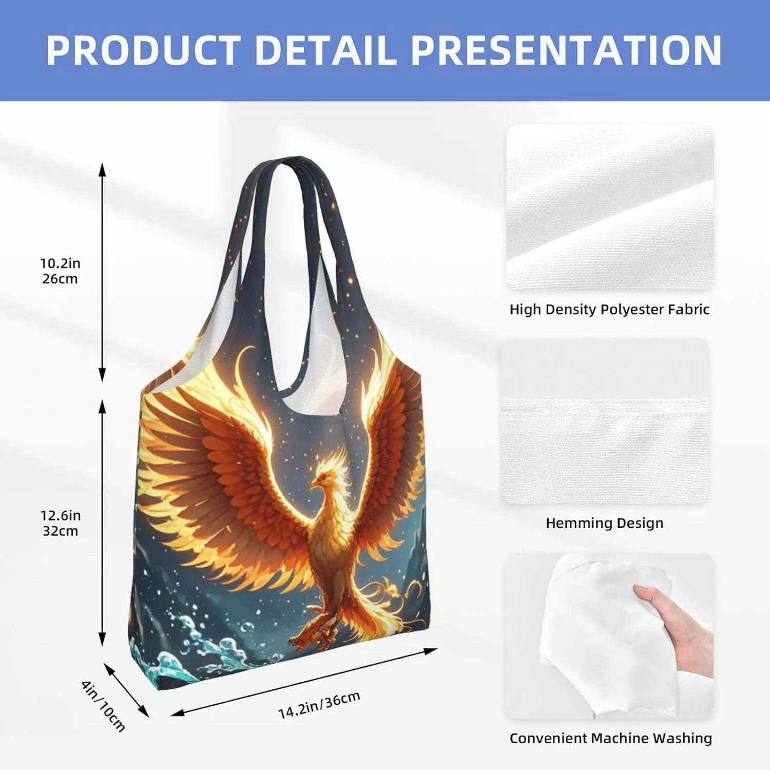 Canvas Tote Bag Reusable Grocery Bags Lightweight Handbag Lion image Tote Bag for Shopping Cloth Bags