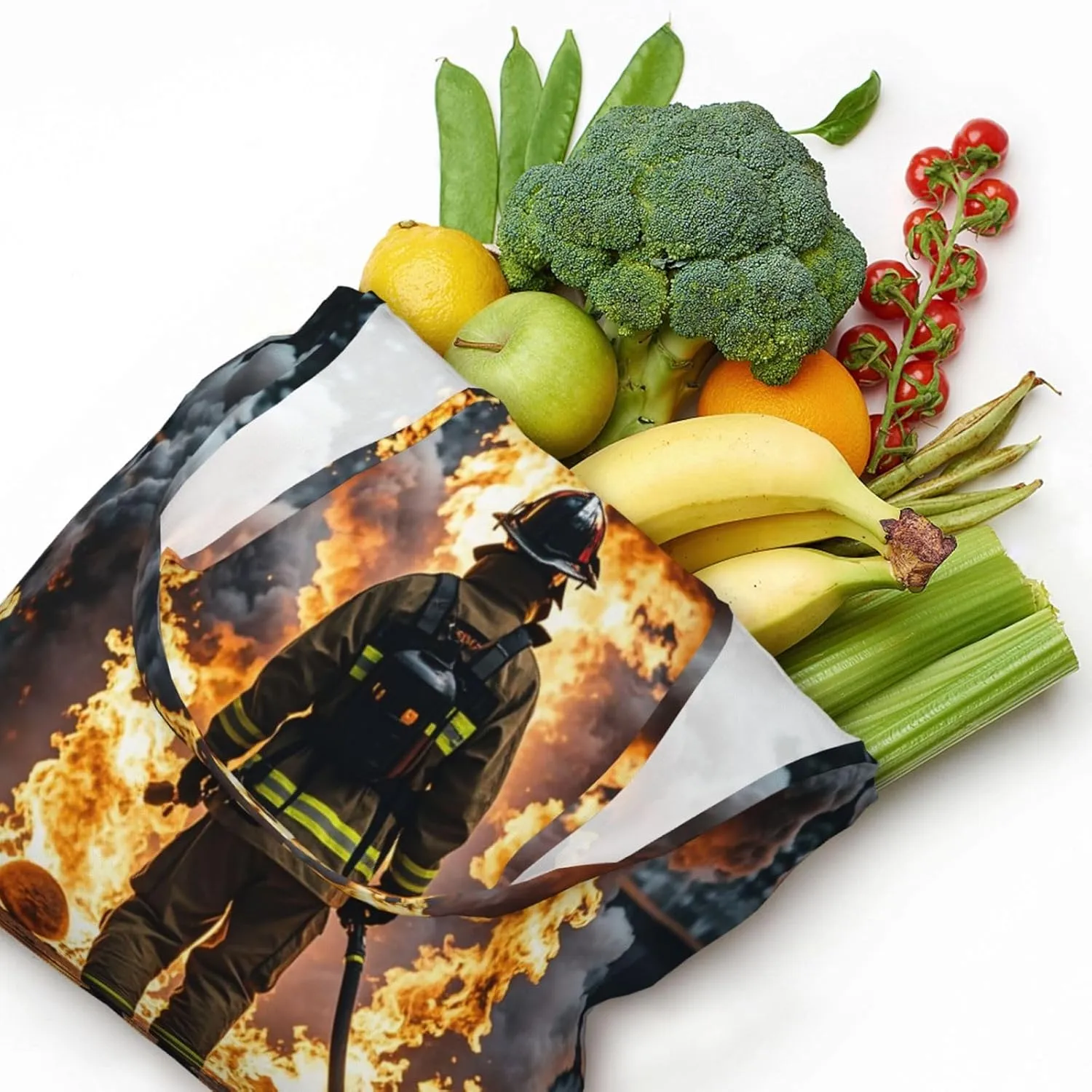 Canvas Tote Bag Reusable Grocery Bags Lightweight Handbag Lion image Tote Bag for Shopping Cloth Bags
