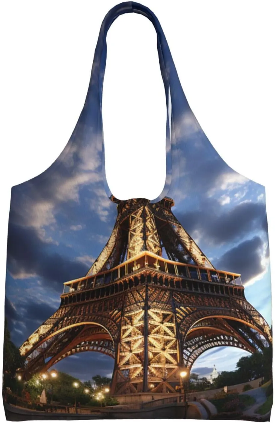 Canvas Tote Bag Reusable Grocery Bags Lightweight Handbag Northern Lights Tote Bag for Shopping Cloth Bags