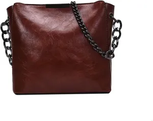Casual Chains Shoulder Bags Women Crossbody Bags Simple Women Bag Leather Handbags