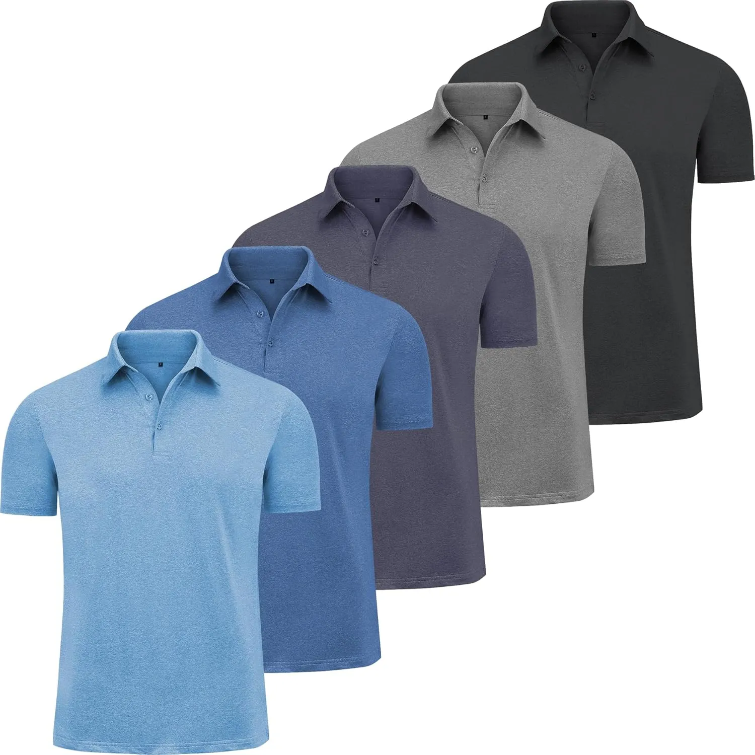 CE' CERDR Men's Golf Polo Shirts Short Sleeve Quick-Dry Moisture Wicking Athletic Performence Casual Golf T-Shirt