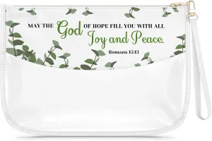 Christian Makeup Bags for Women Faith Religious Gifts Bible Verse Inspirational Present Cosmetic Bag Spiritual Present for Mom Daughter Friend Christmas Birthday Gift for Teen Girls Toiletry Pouch