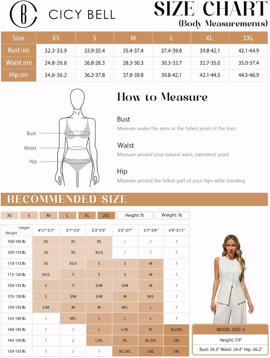 Cicy Bell Womens Strapless Blazer Vest Sleeveless Tube Tops Striped Button Up Waistcoat Vest Business Fitted Suit Vest