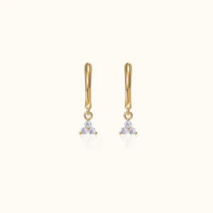 Classic Crystal Trefoil Earrings