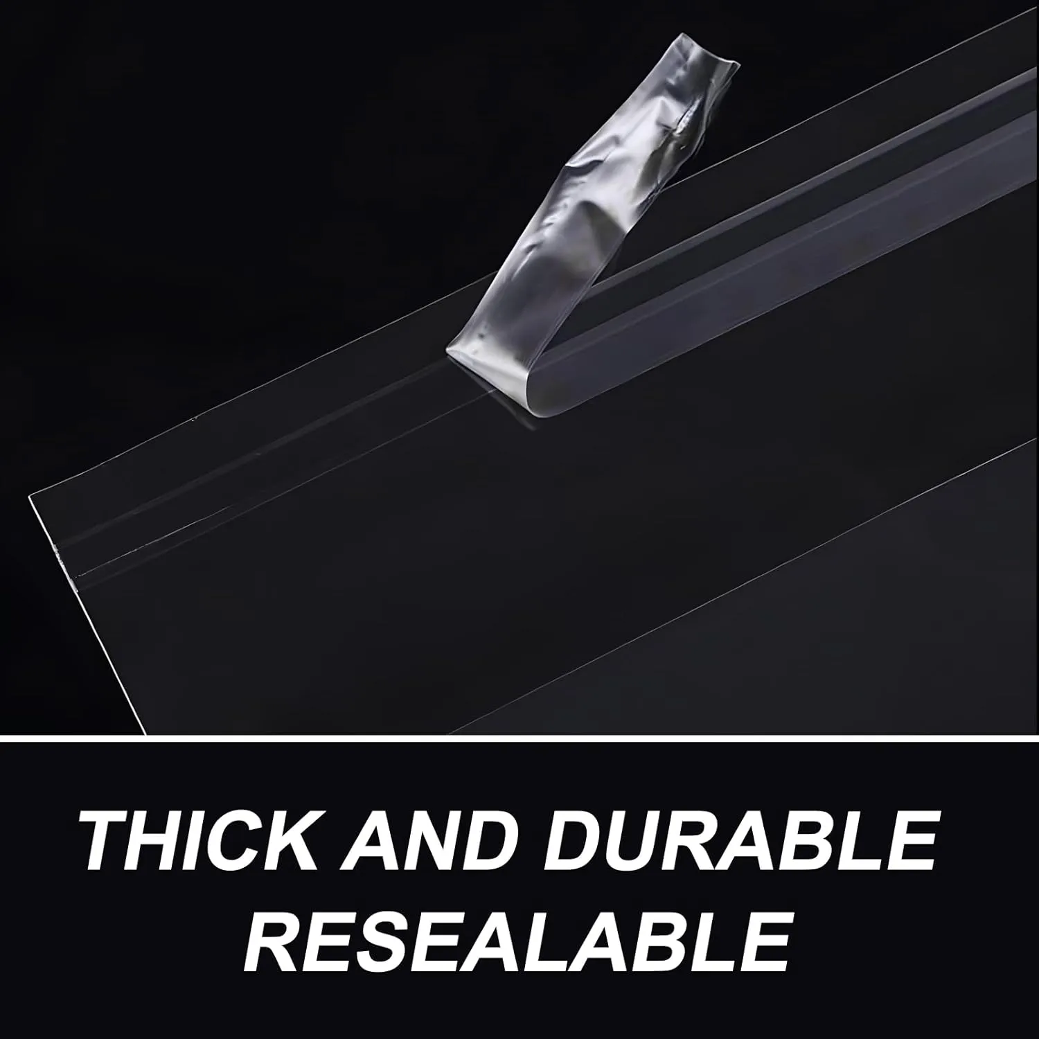 Clear Self Sealing T-Shirt Bags 10x13 50 Pcs Cellophane Adhesive Clothing Clothes Poly Plastic Resealable Small Business Packaging Bag