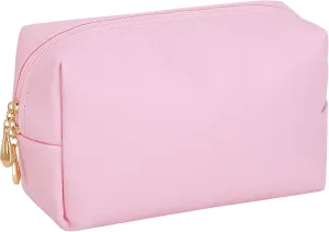 Cosmetic Bags Small Travel Cosmetic Bags Portable Cosmetic Bags Waterproof PU Leather toiletry bag,toiletry bag for women,makeup bag organizerpink