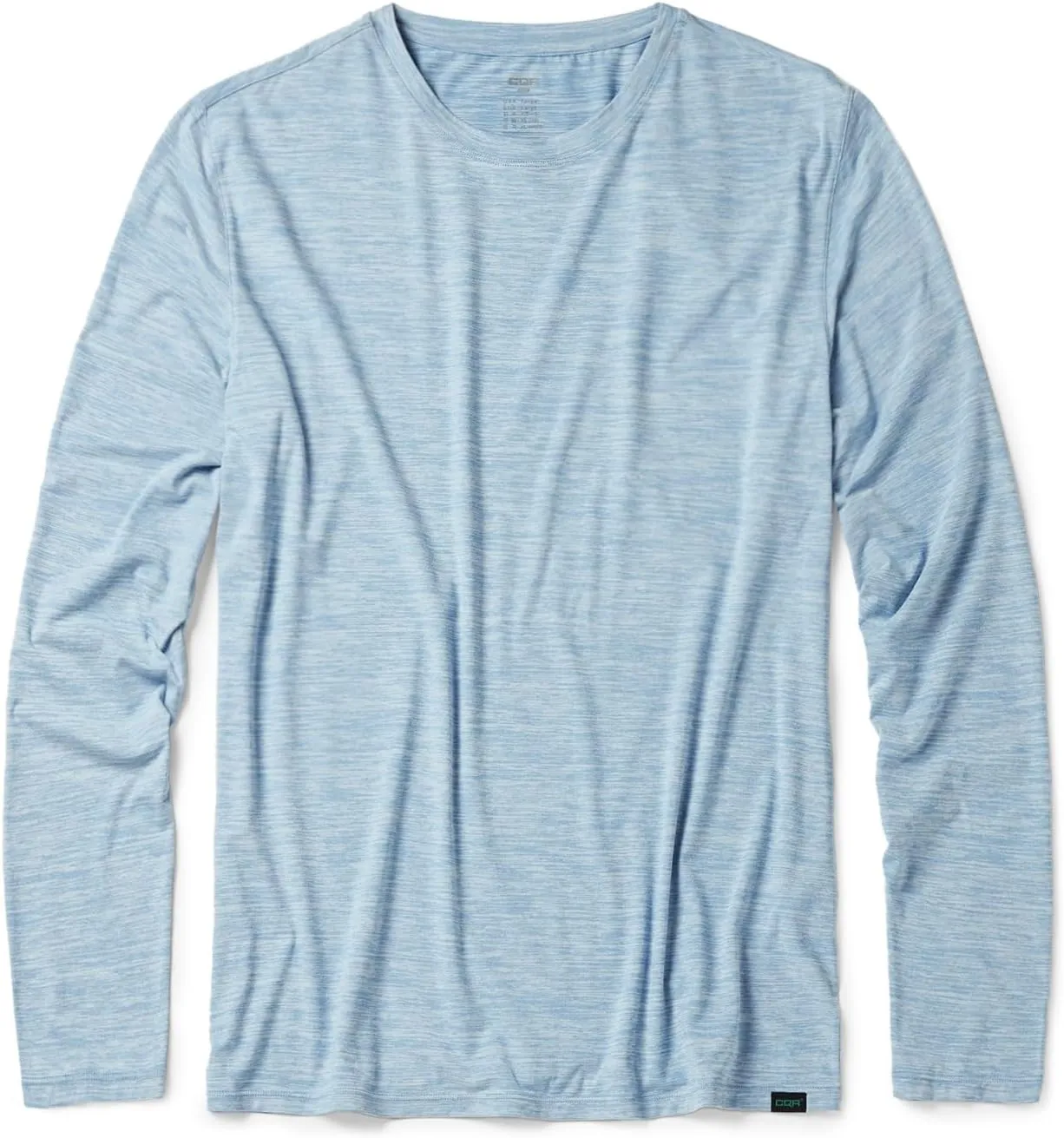 CQR Men's UPF50  Sun Protection Shirts, Quick Dry Long Sleeve Rash Guard, Athletic Running Workout Fishing Cooling Shirts
