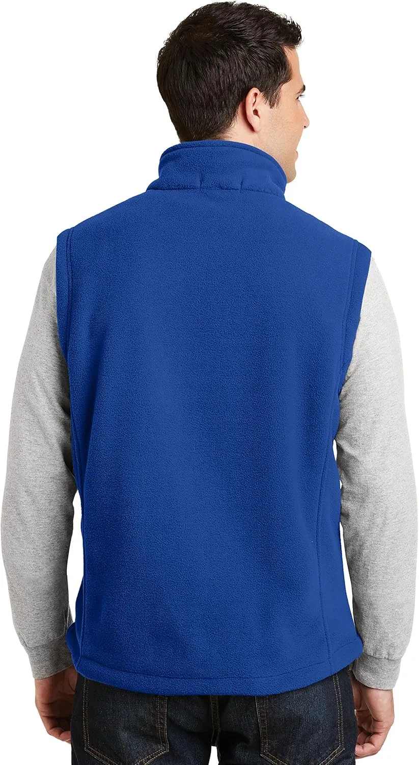Custom Embroidered Fleece Vest for Men - Add Your Text - Embroidery Zip Up Sleeveless Jacket