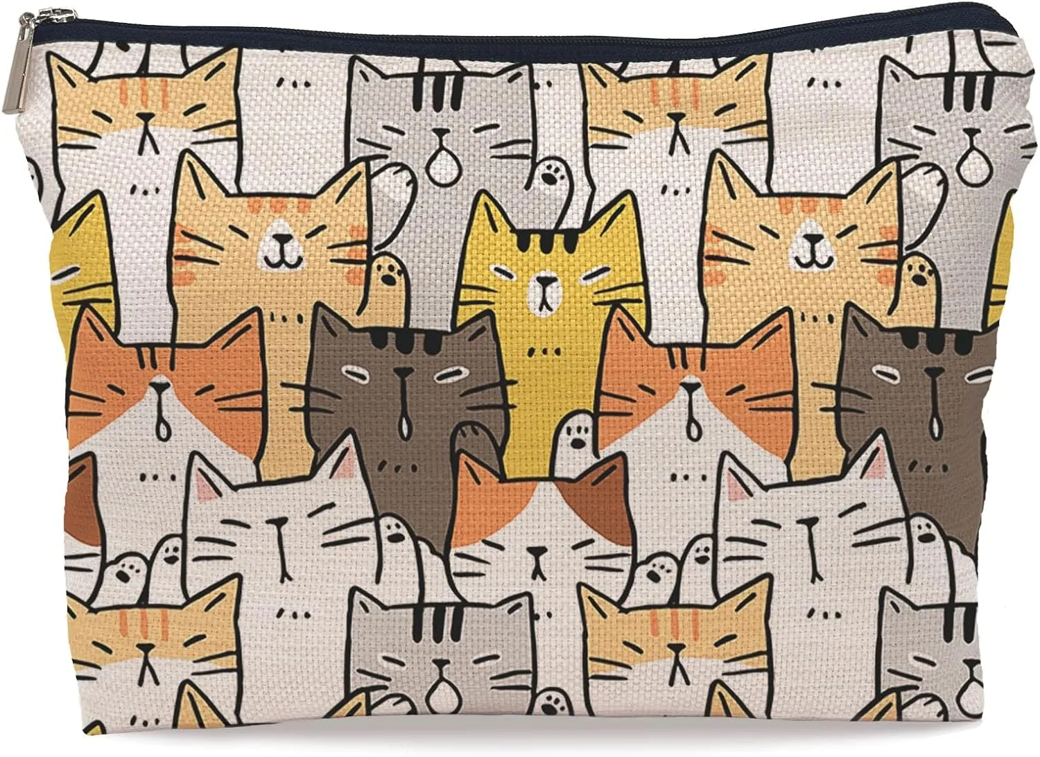 Cute Makeup Bag - Cat Cosmetic Bags, Small Makeup Bag for Purse, Cat Lovers Gifts for Women
