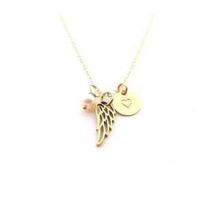 Dainty Angel Wing Necklace