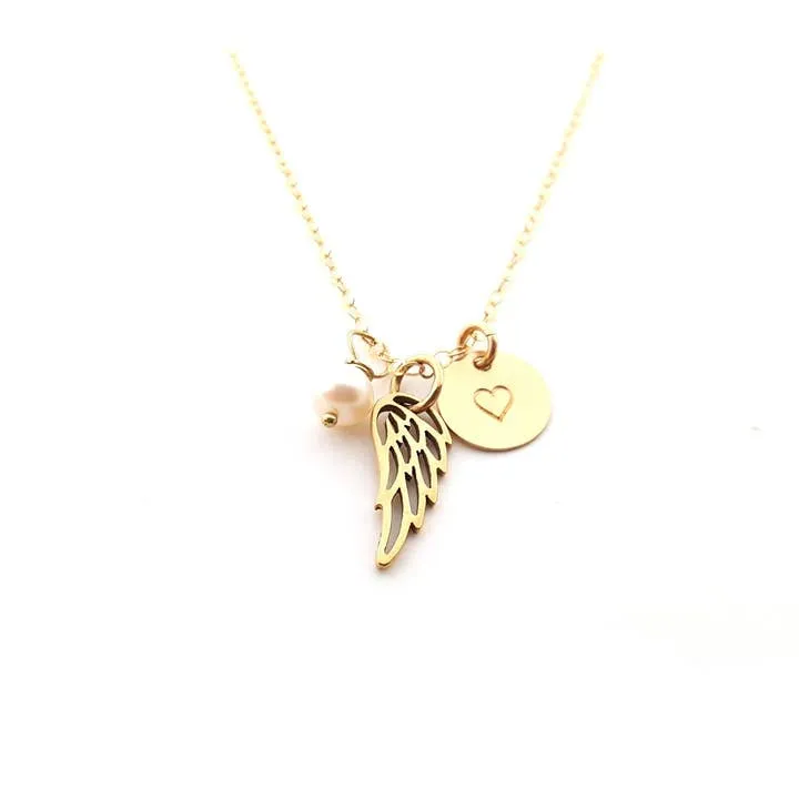 Dainty Angel Wing Necklace
