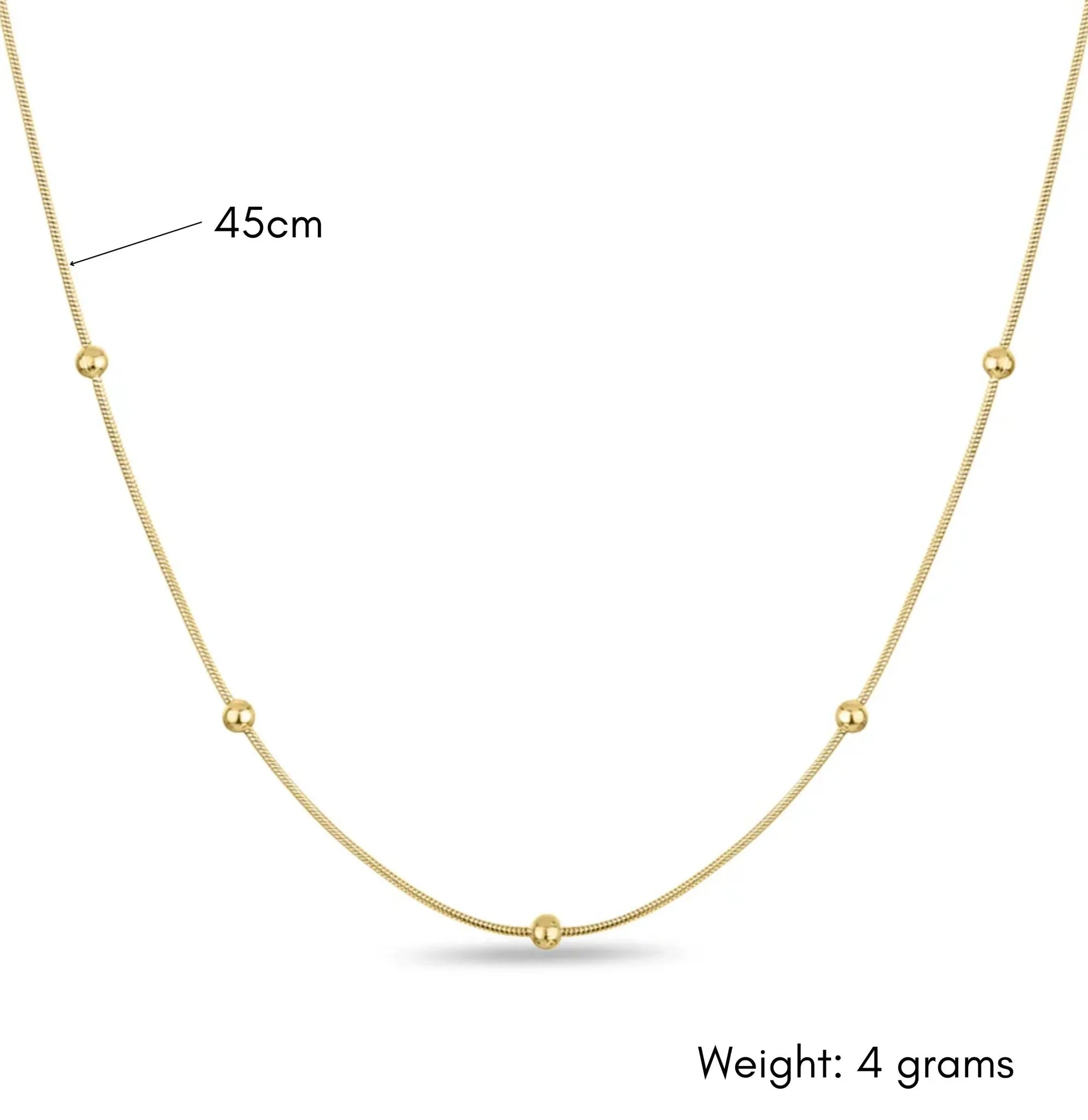 Dainty minimal beaded necklace