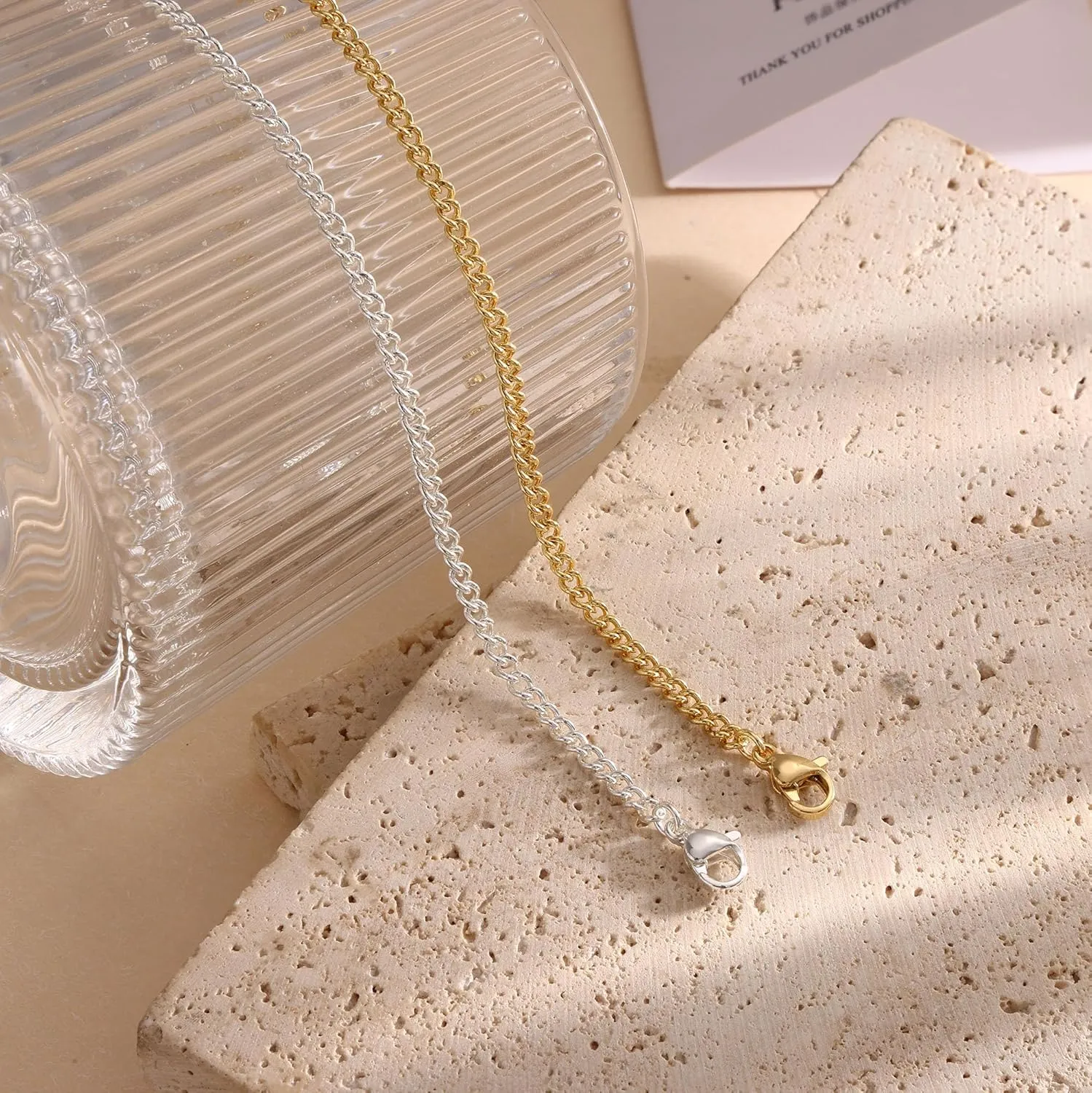 DEARMAY 14K Gold Plated Layered Cuban Link Chain Anklets for Women Waterproof - Dainty Ankle Bracelets for Women Non Tarnish Gold Jewelry Cute Anklets Set Pack Summer Beach Gift