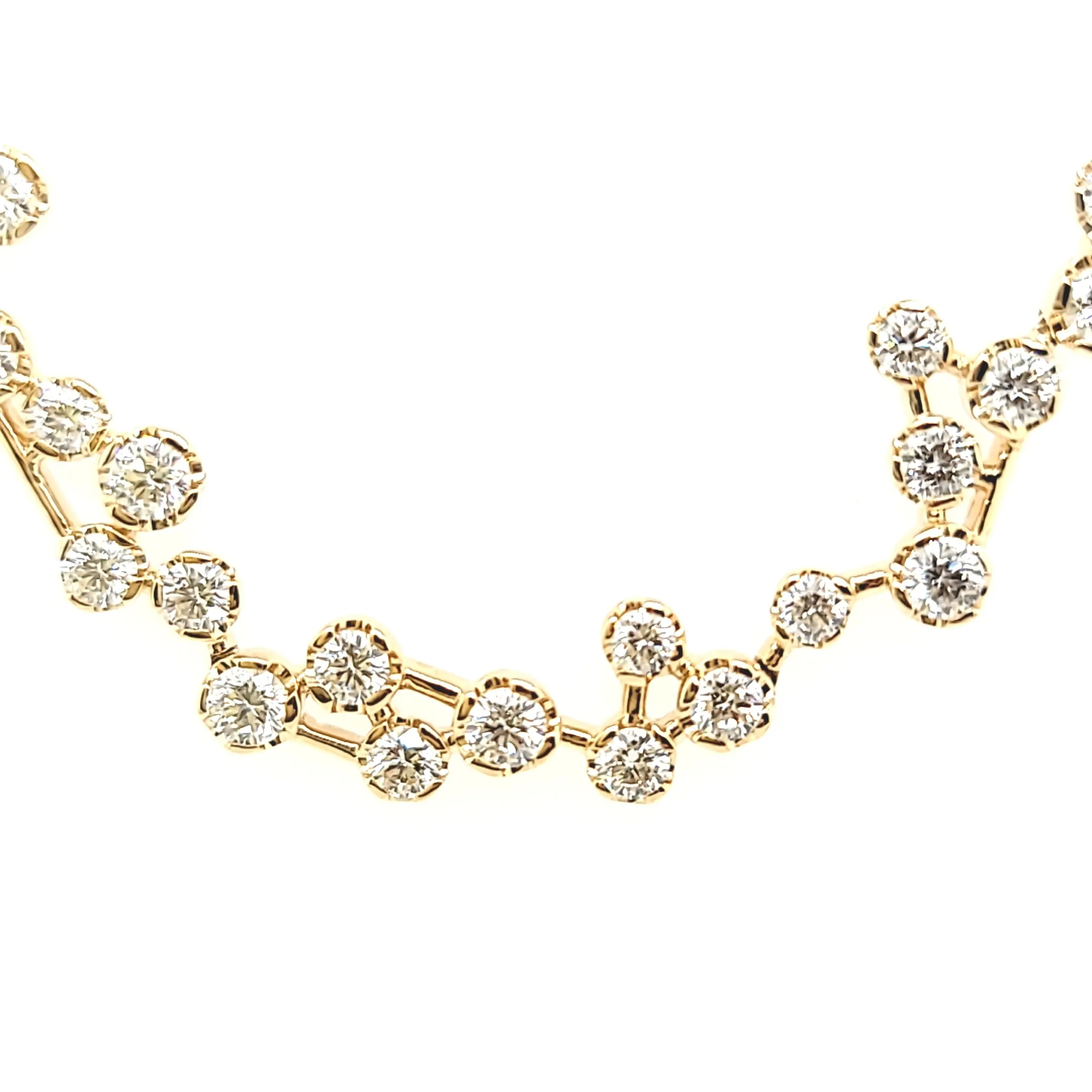 Diamond Cluster Versatile Necklace (I7199)