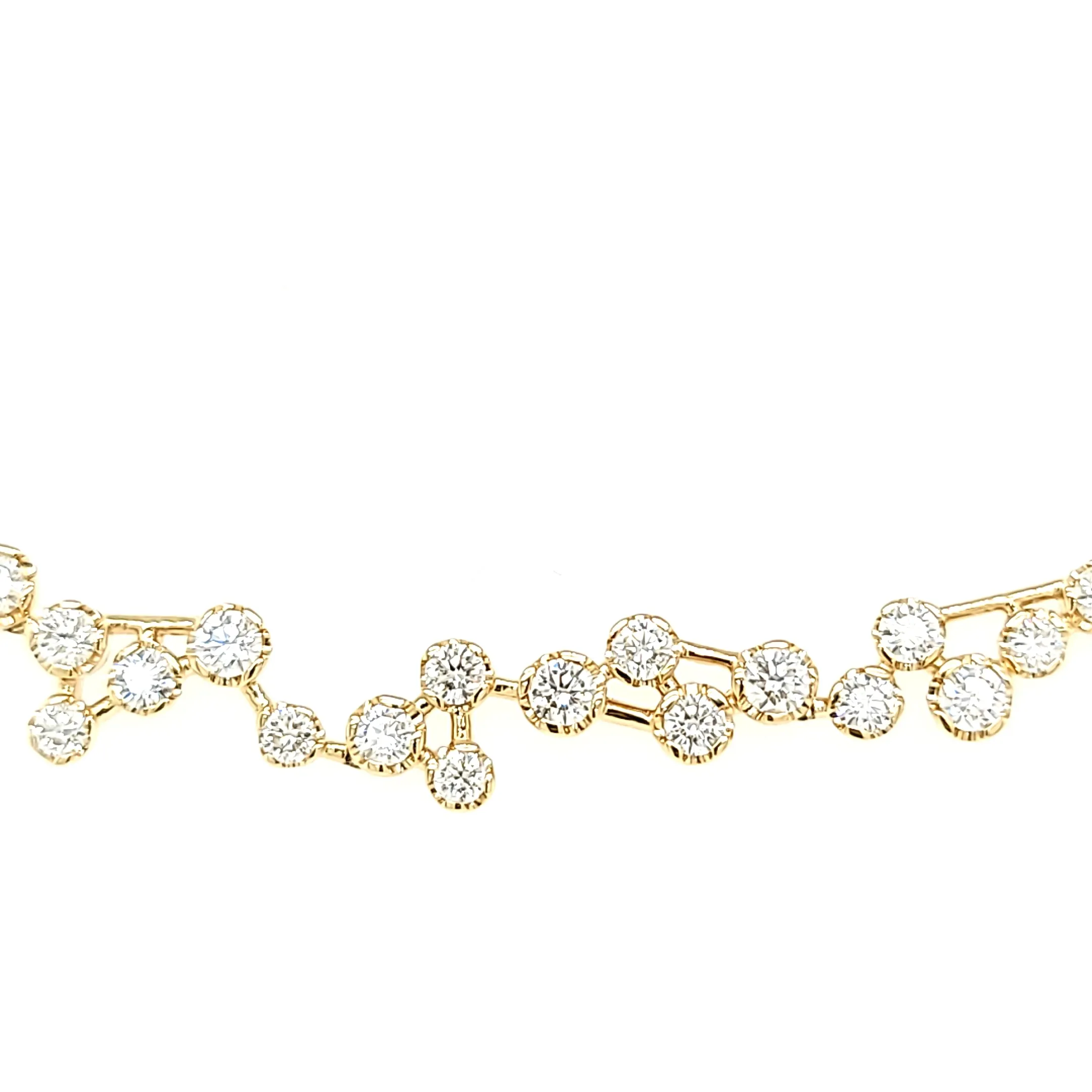 Diamond Cluster Versatile Necklace (I7199)