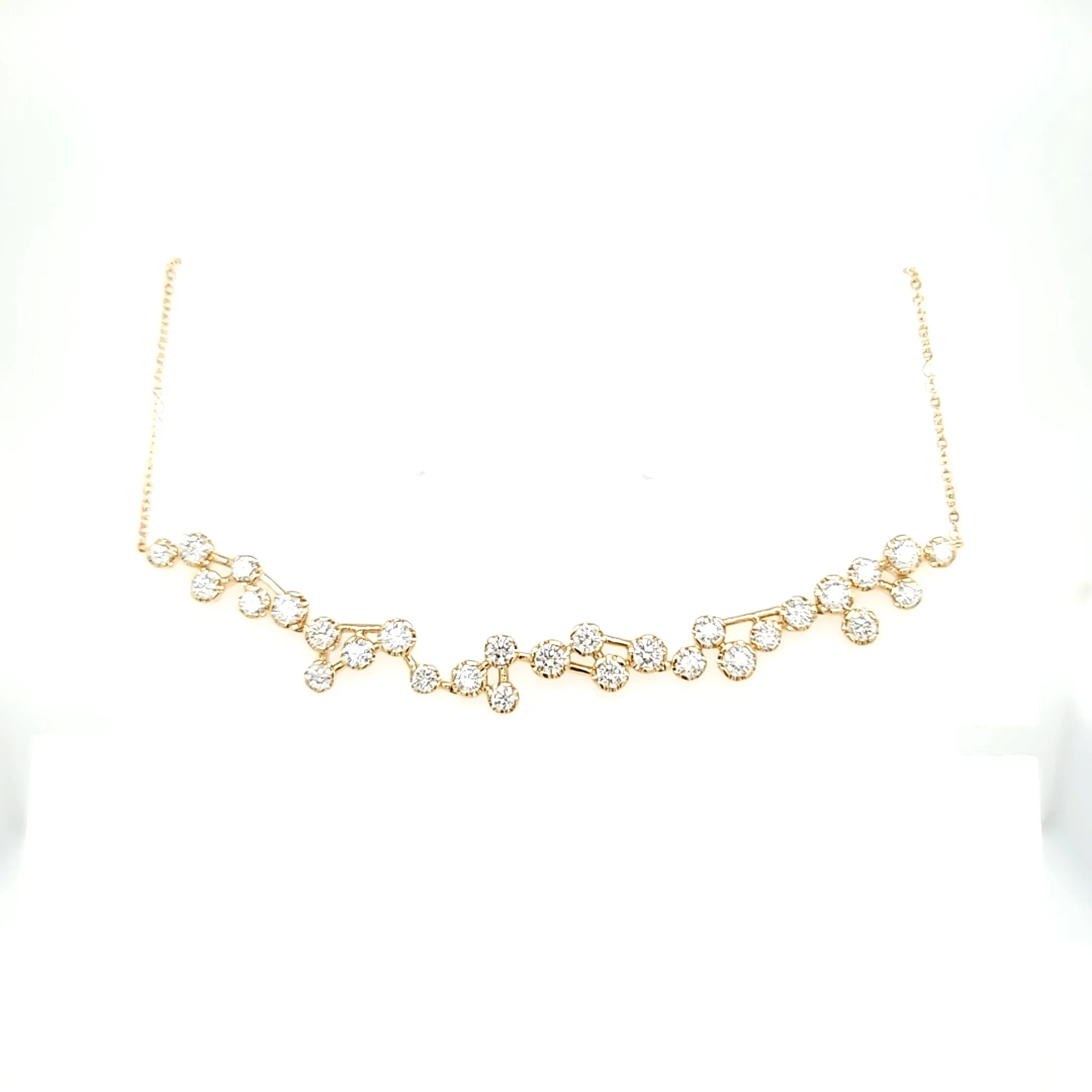 Diamond Cluster Versatile Necklace (I7199)