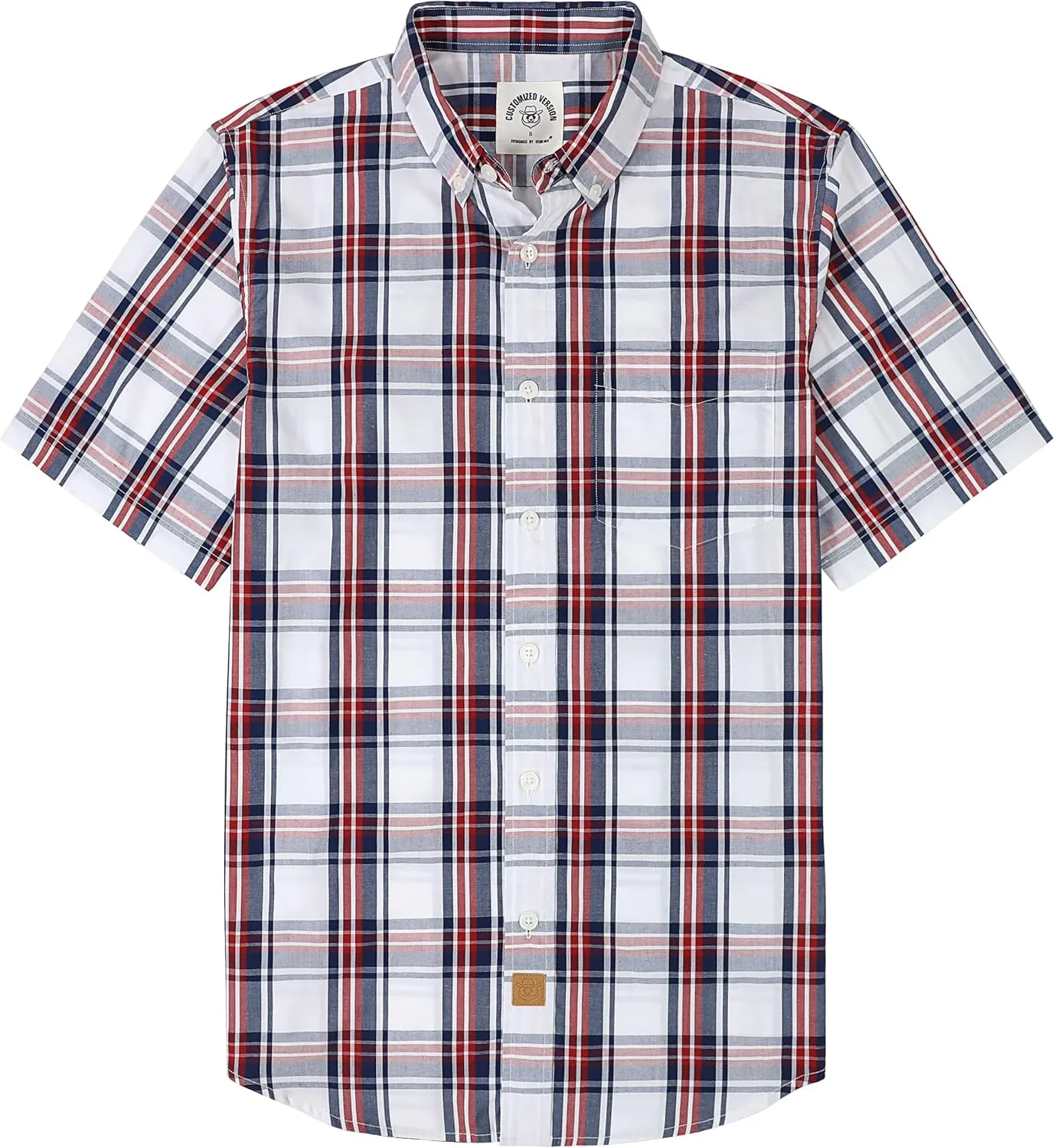 Dubinik Mens Short Sleeve Button Down Shirts Summer Vintage Short Sleeve Button Down Men Lightweight Men's Casual Shirts