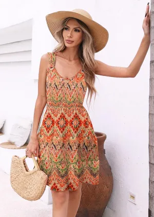 ETCYY NEW Womens Summer Dresses Tiered Swing A Line Short Sundresses Beach Cover Up Dress