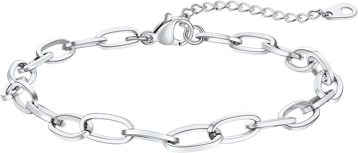 FaithHeart 1/2/3Pcs Ankle Bracelets for Women, Waterproof Layered Anklet Set Paperclip Figaro Cuban Link Chain Dainty Summer Beach Jewelry Gift for Women Adjustable Size