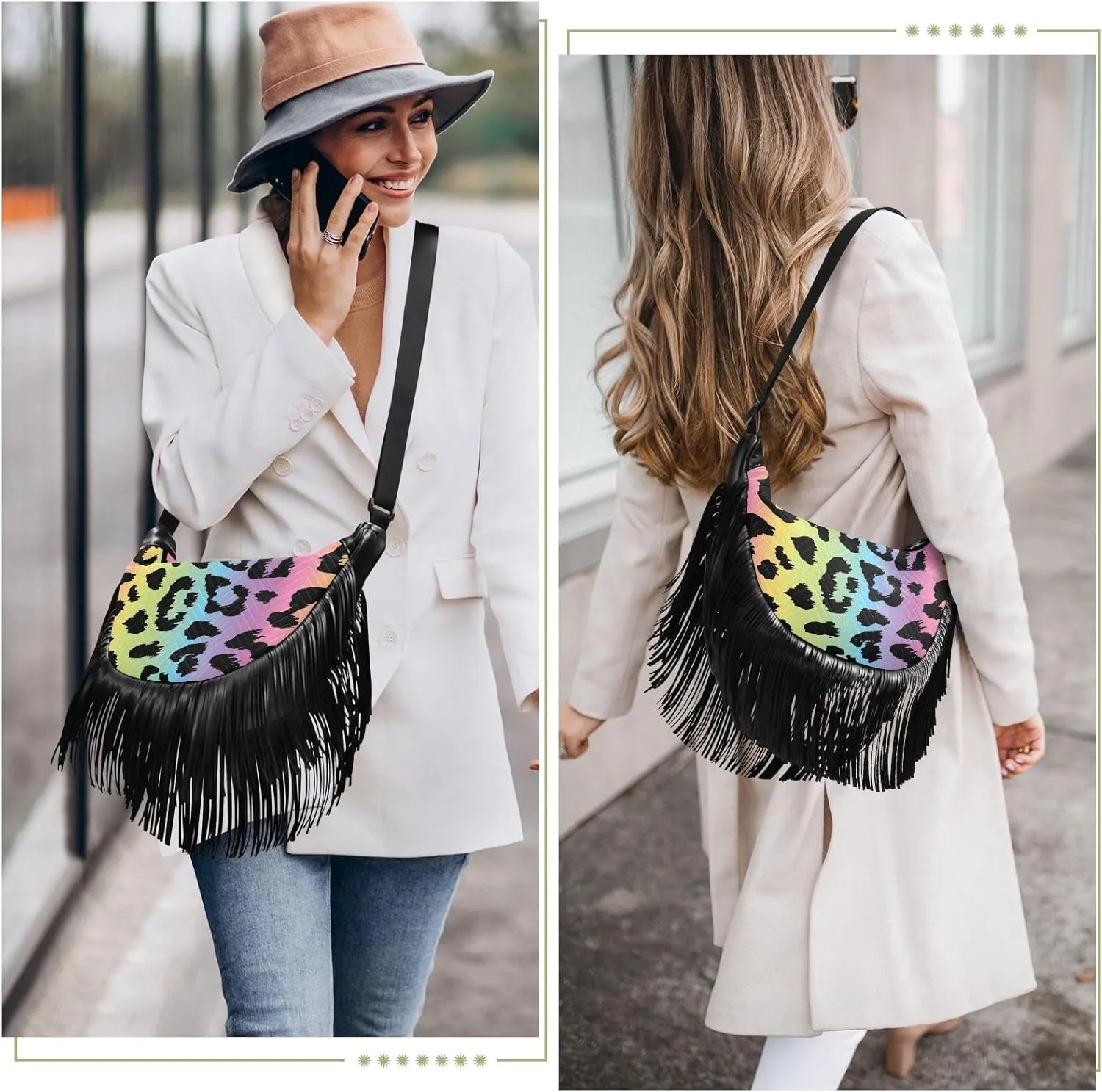 Fringe Crossbody Bag Handbag with Tassel Womens Western Purse Cowgirl Bag