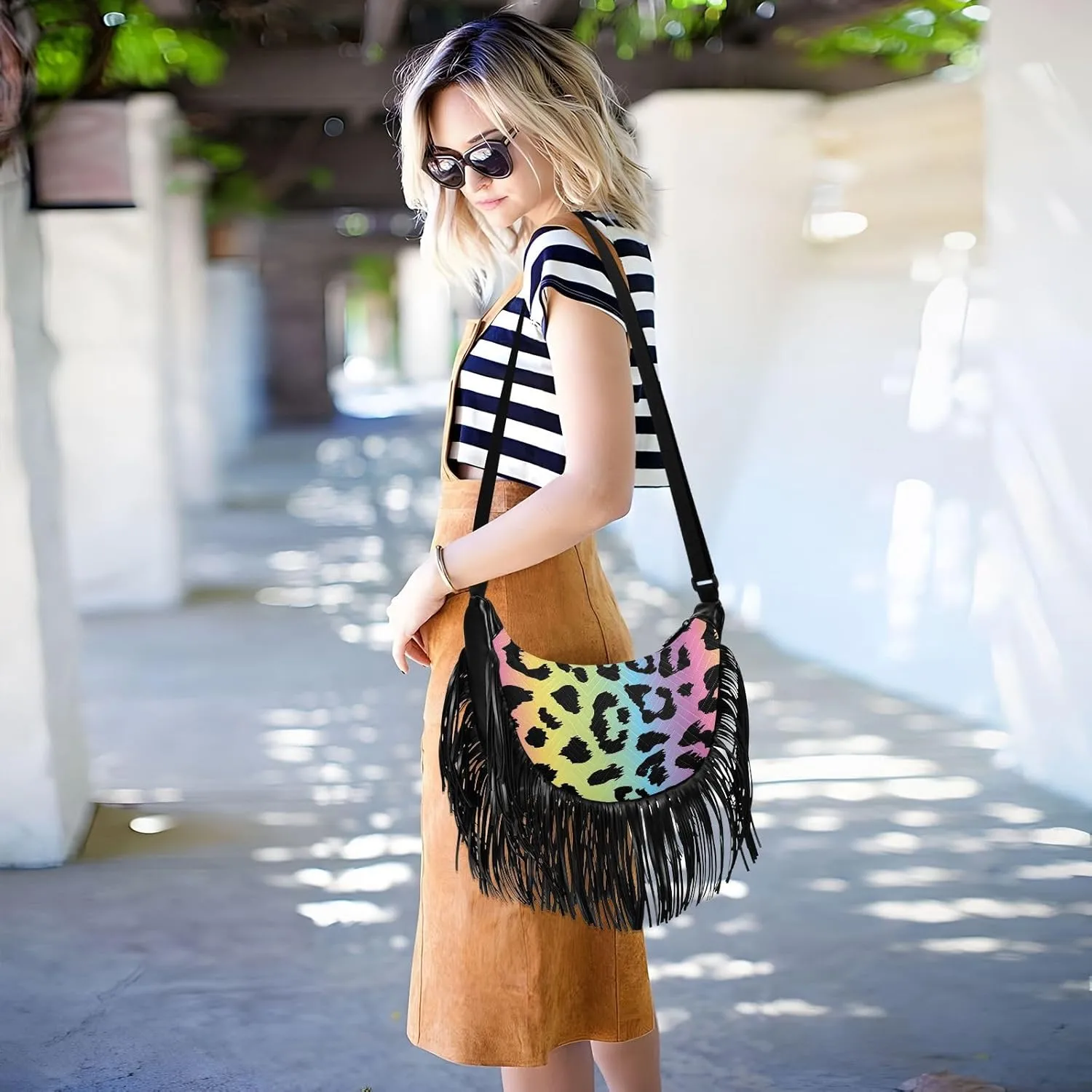 Fringe Crossbody Bag Handbag with Tassel Womens Western Purse Cowgirl Bag