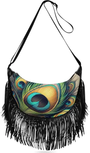 Fringe Handbag Crossbody with Tassel Hobo Bag Fringe Purses for Women Western