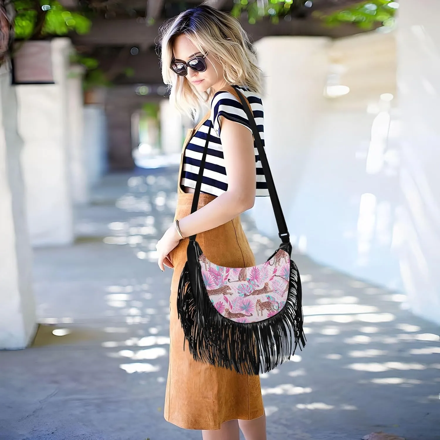 Fringe Purses for Women Crossbody with Tassel Western Fringe Bag Hippie Purse