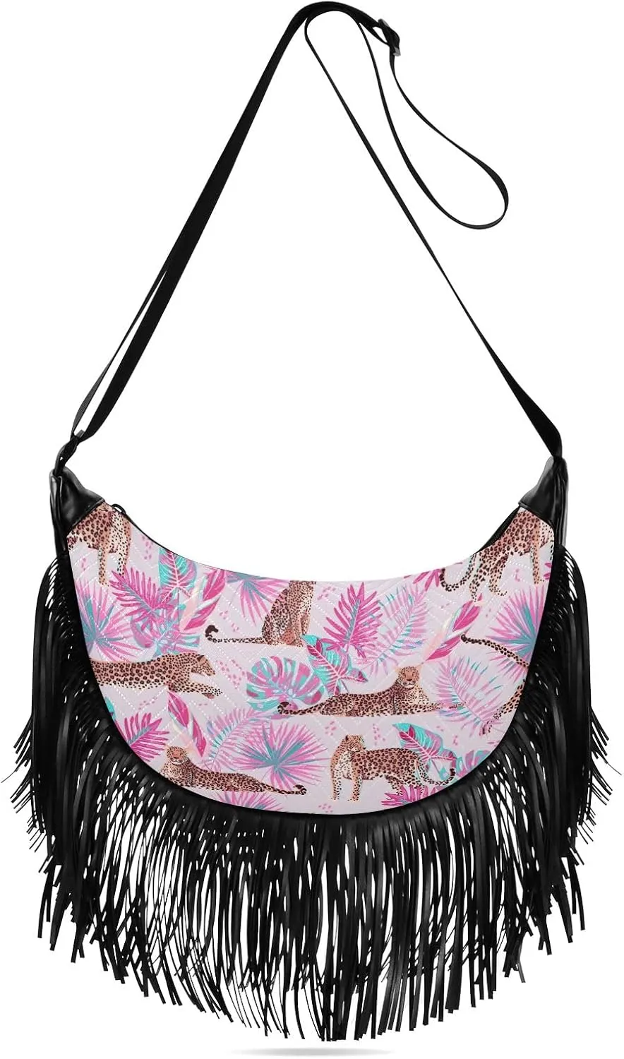 Fringe Purses for Women Crossbody with Tassel Western Fringe Bag Hippie Purse