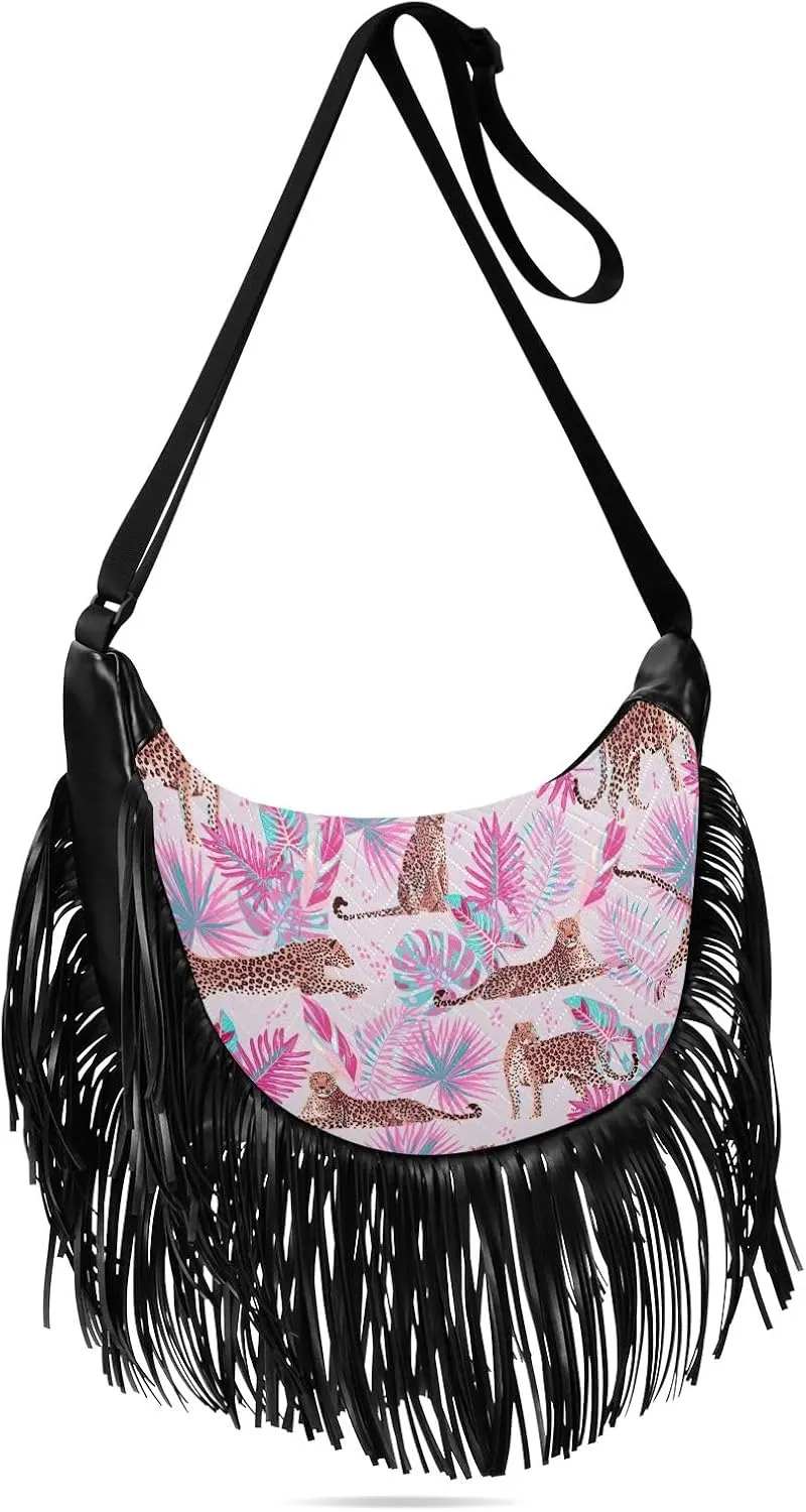 Fringe Purses for Women Crossbody with Tassel Western Fringe Bag Hippie Purse