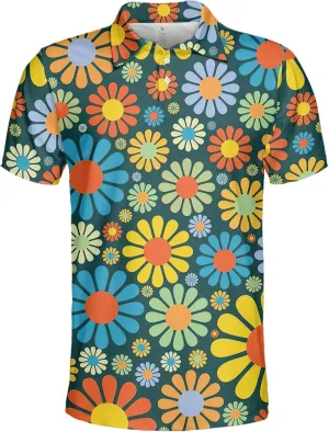 Funny Golf Shirt for Men Print Hawaiian Mens Polo Shirts Crazy Golf Gifts